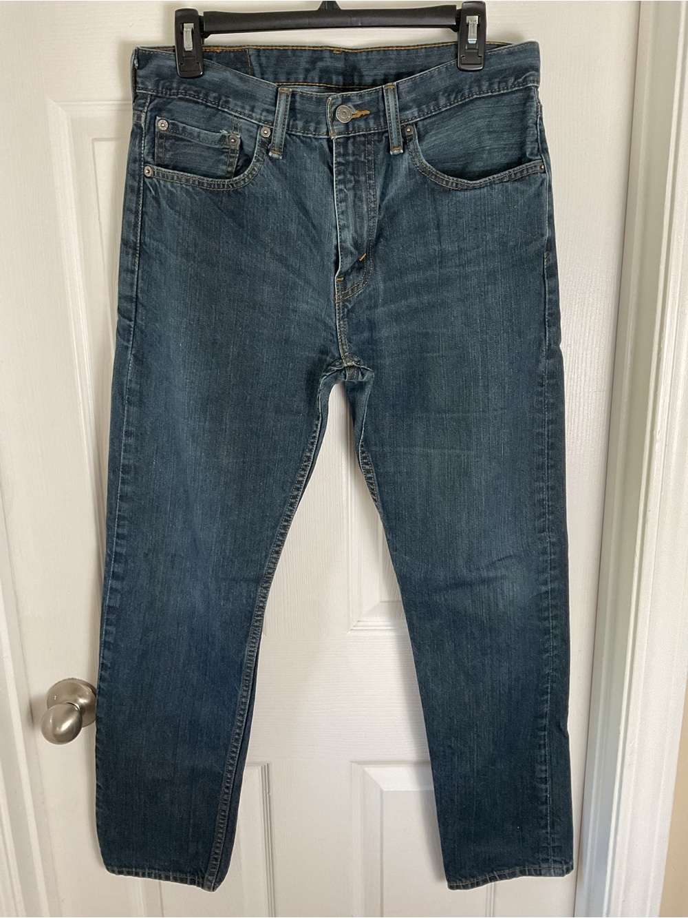 Levi’s 502 Men’s Jeans 32x32 Blue Straight Tapered Denim Casual Pants - Picture 3 of 10